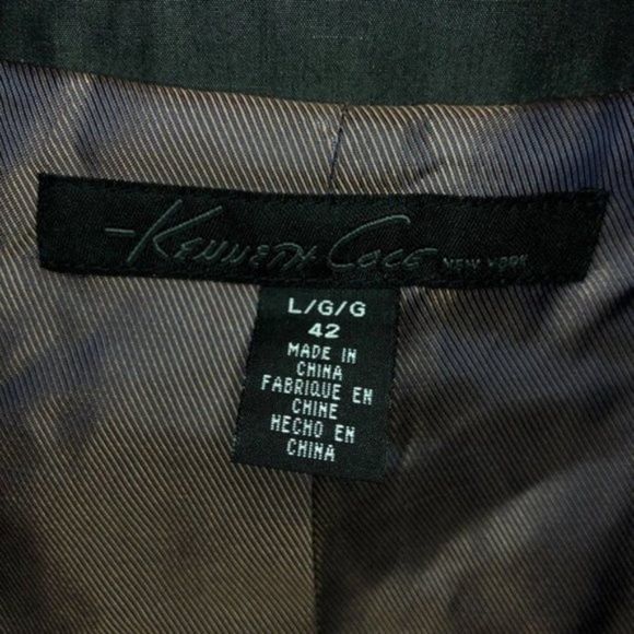 Kenneth Cole Men Black Blazer Black Cotton - Picture 8 of 14